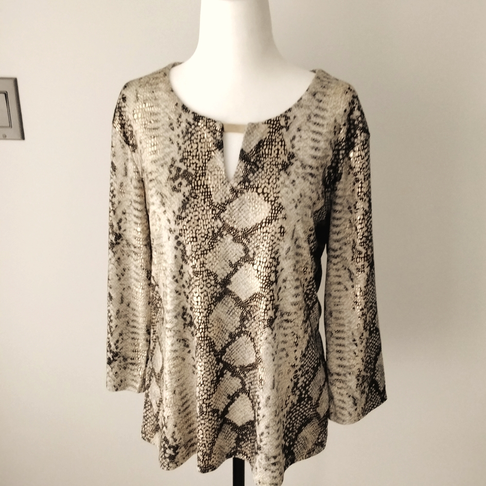 Animal print top, Large